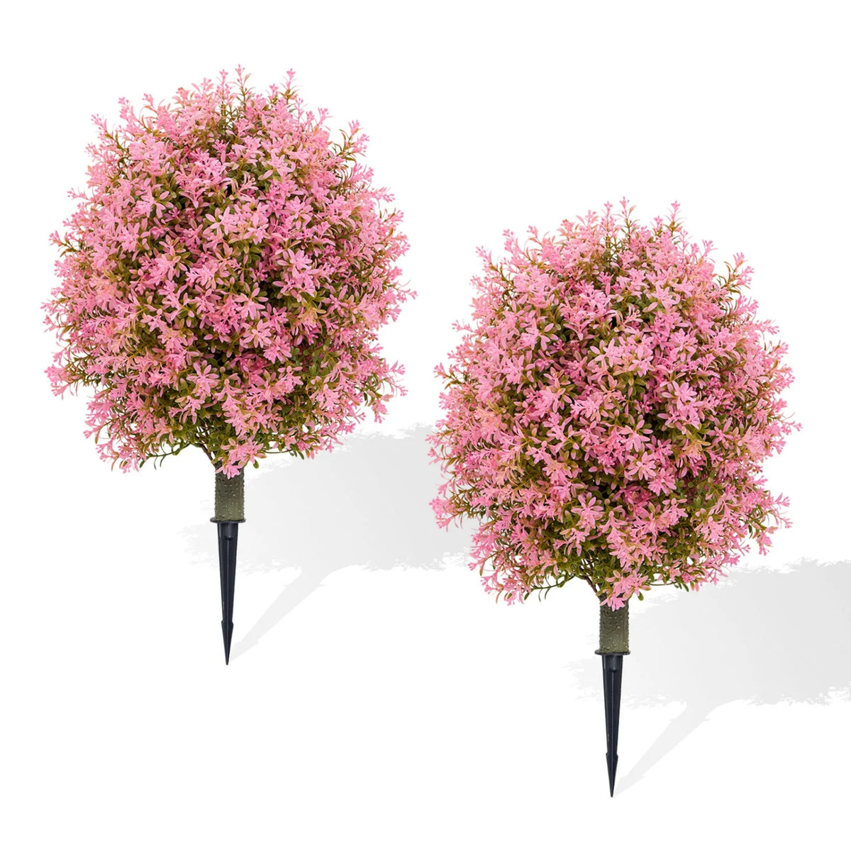 Himis 2 Pack Artificial Boxwood Topiary Ball Bush