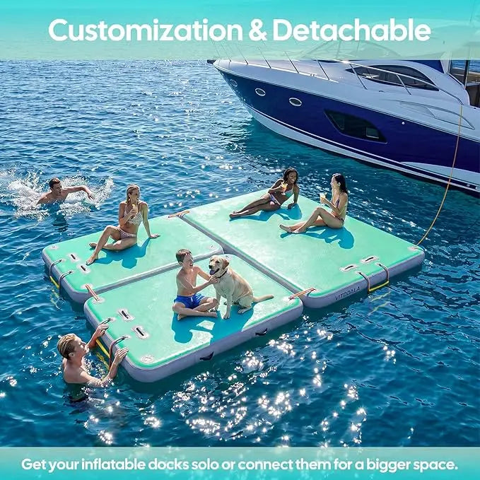 Chimei Toy Inflatable Floating Dock Air Deck Platform