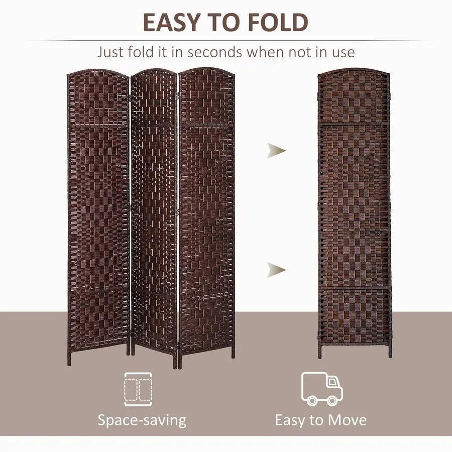 Three Panel Folding Privacy Screen Room Divider Home Office