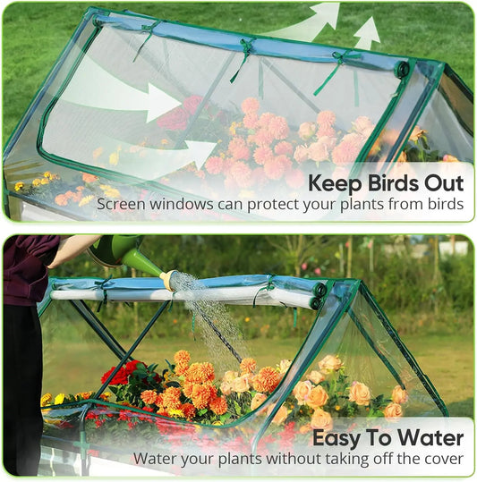 Hign-concerned Raised Garden Bed With Cover Galvanized Kit