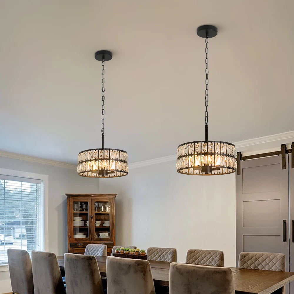 Vetrulus Crystal LED Pendant Chandelier for Modern Home Lighting