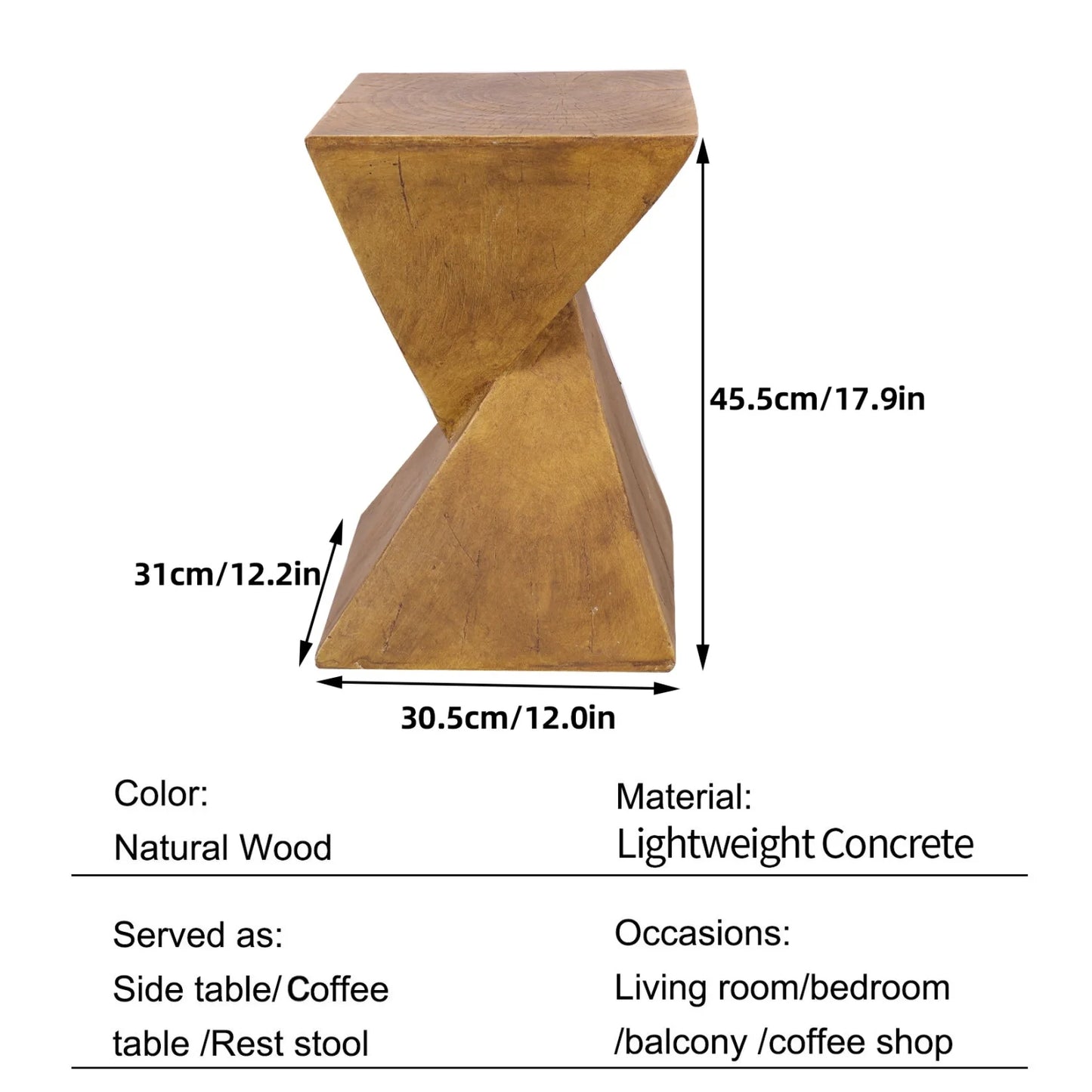 Modern Wood End Table For Living Room