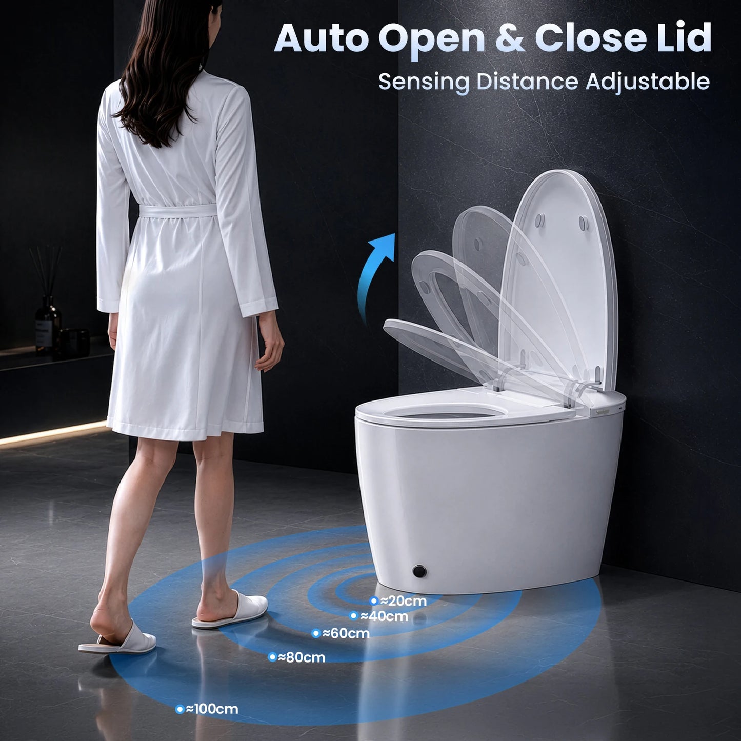 Sanyipace One-Piece Smart Bidet Toilet With Dual Flush