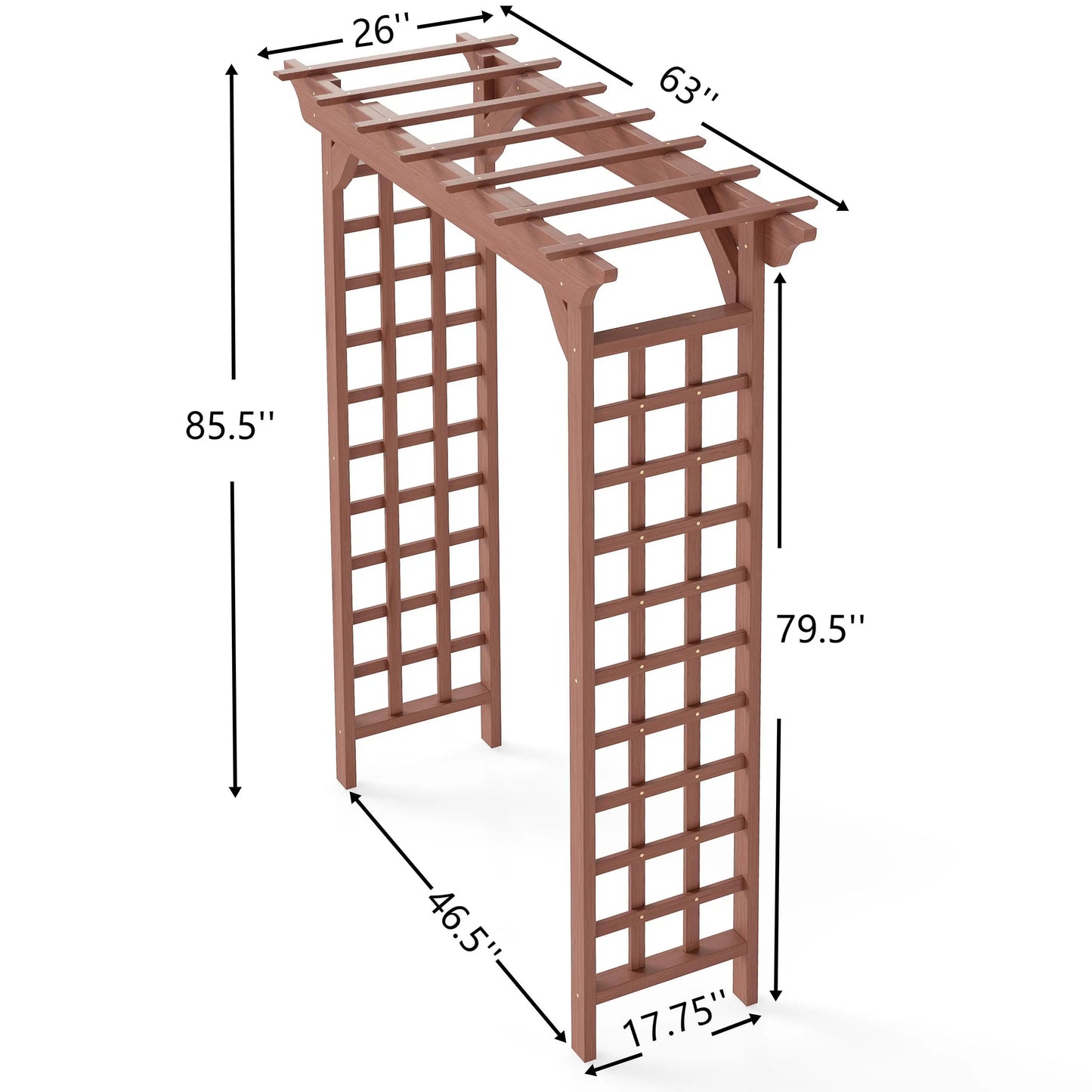 Wooden Garden Arbor For Plant Climbing Outdoor Pergola