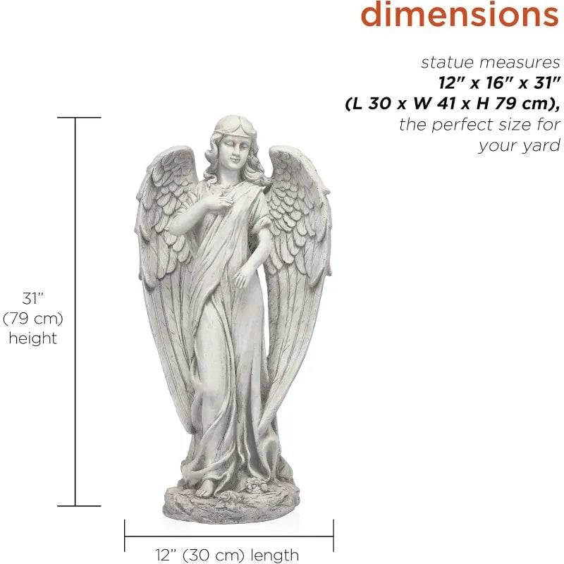 Alpine Corporation Angel Statue Garden Decor Yard Art