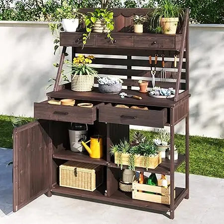 Think 30 Potting Bench With 5 Drawer Garden Workstation