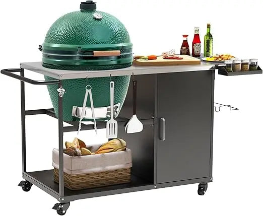 DAFIFY Big Green Egg Grill Cart With Wheels And Storage