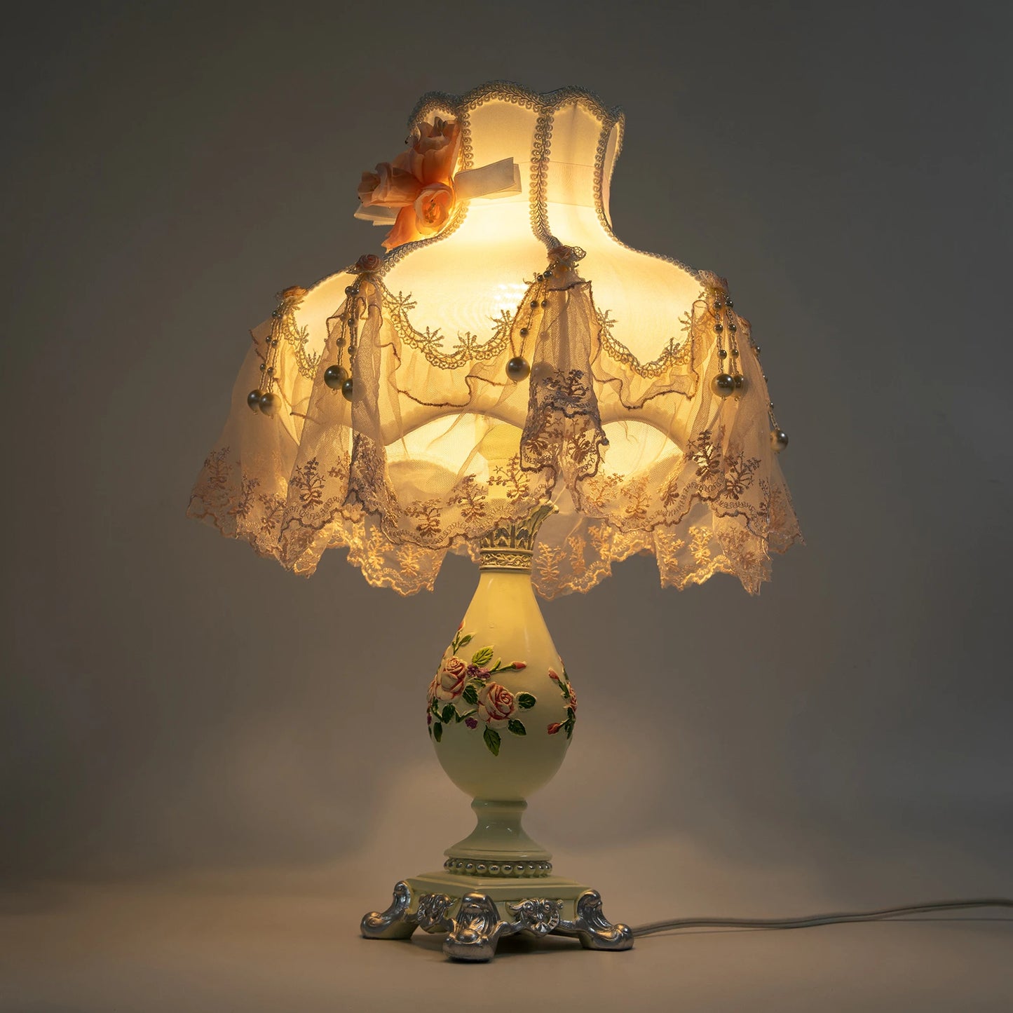 Princess Style LED Table Lamp Bedroom Romantic Home Decor