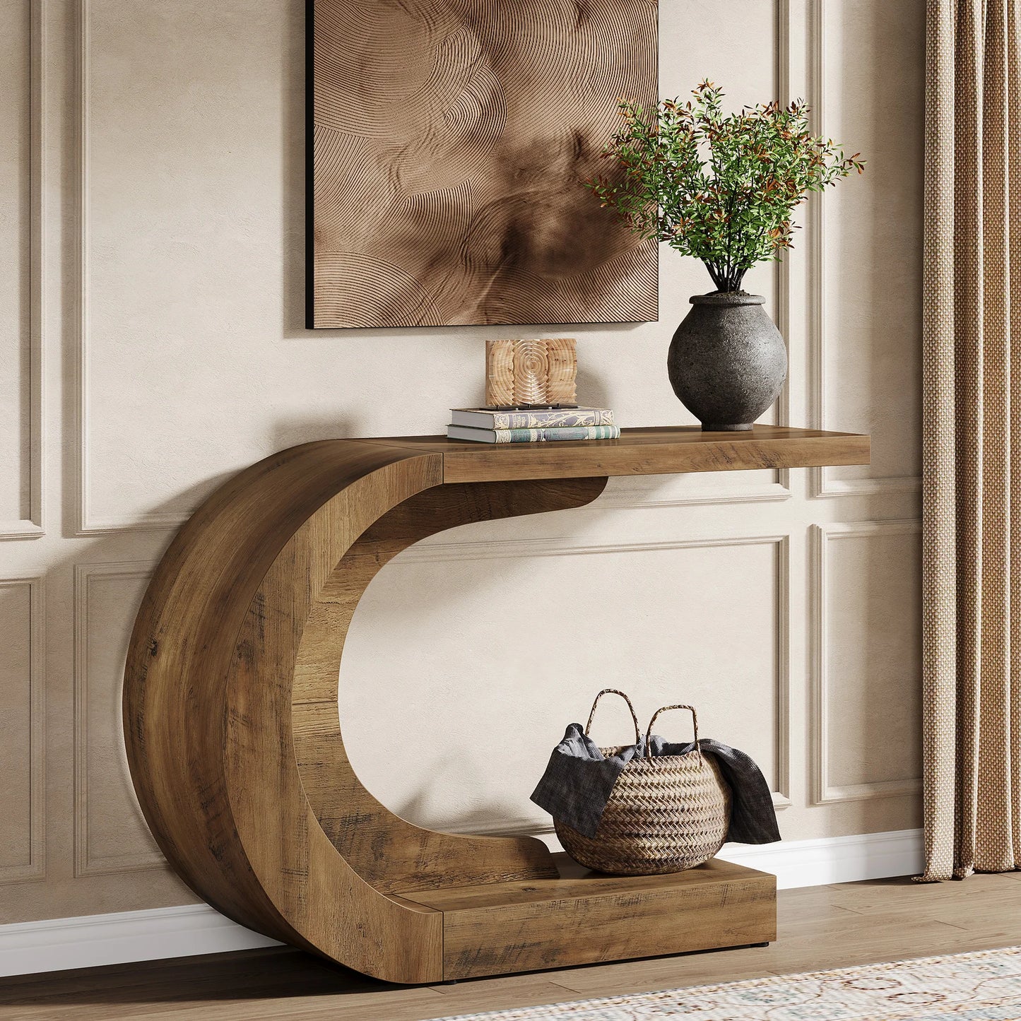 Tribesigns Mid Century Modern Console Table For Entryway Living Room
