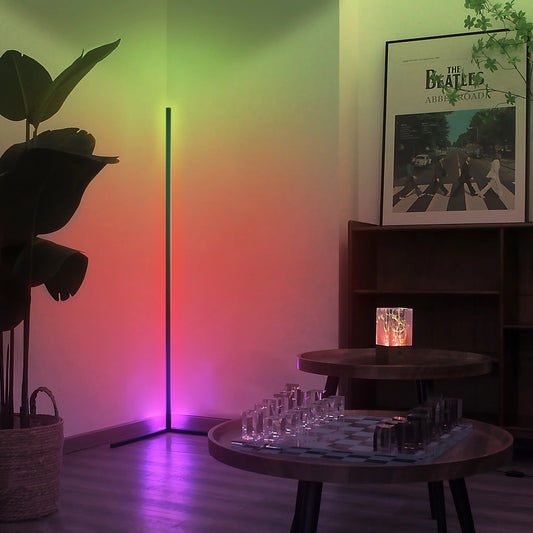 Rgb Corner Floor Lamp Led For Living Room Showroom