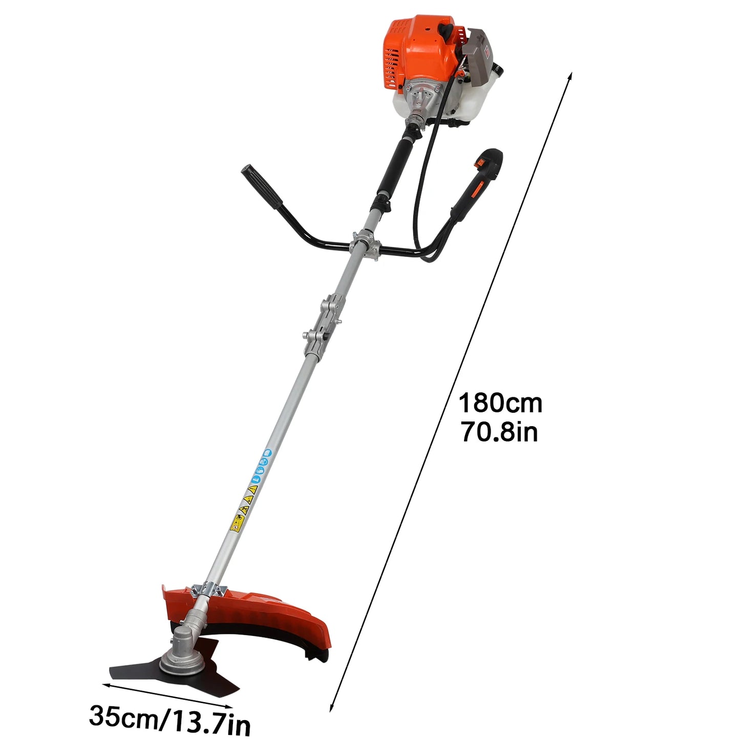 Gas String Trimmer 52cc Weed Wacker 2 in 1 Cordless Hedge Trimmer Brush Cutter