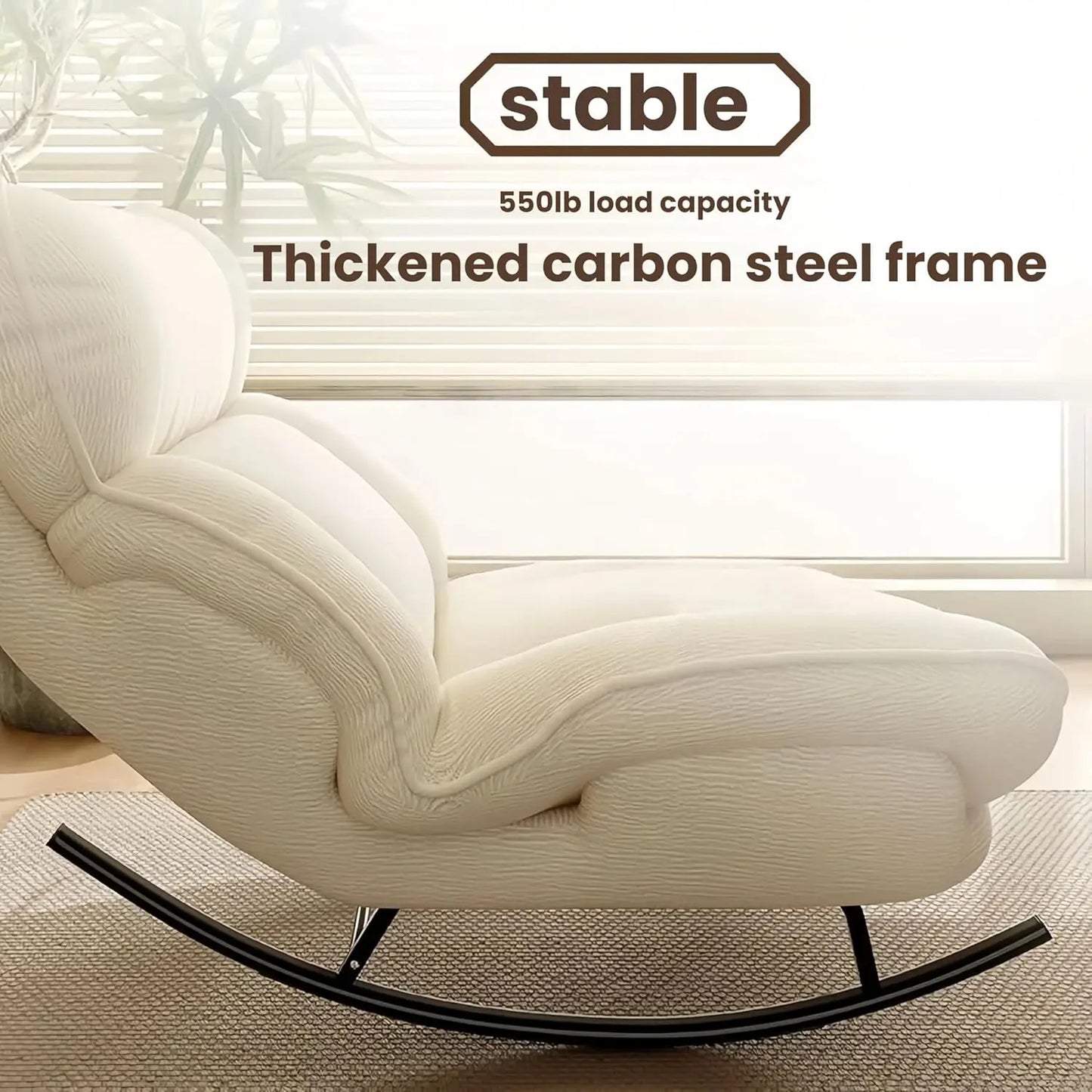 GUOHE Sofa Rocking Chair Adjustable Backrest