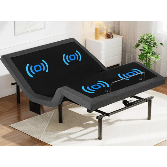 Pipishell Adjustable Bed Frame with Massage and USB Ports