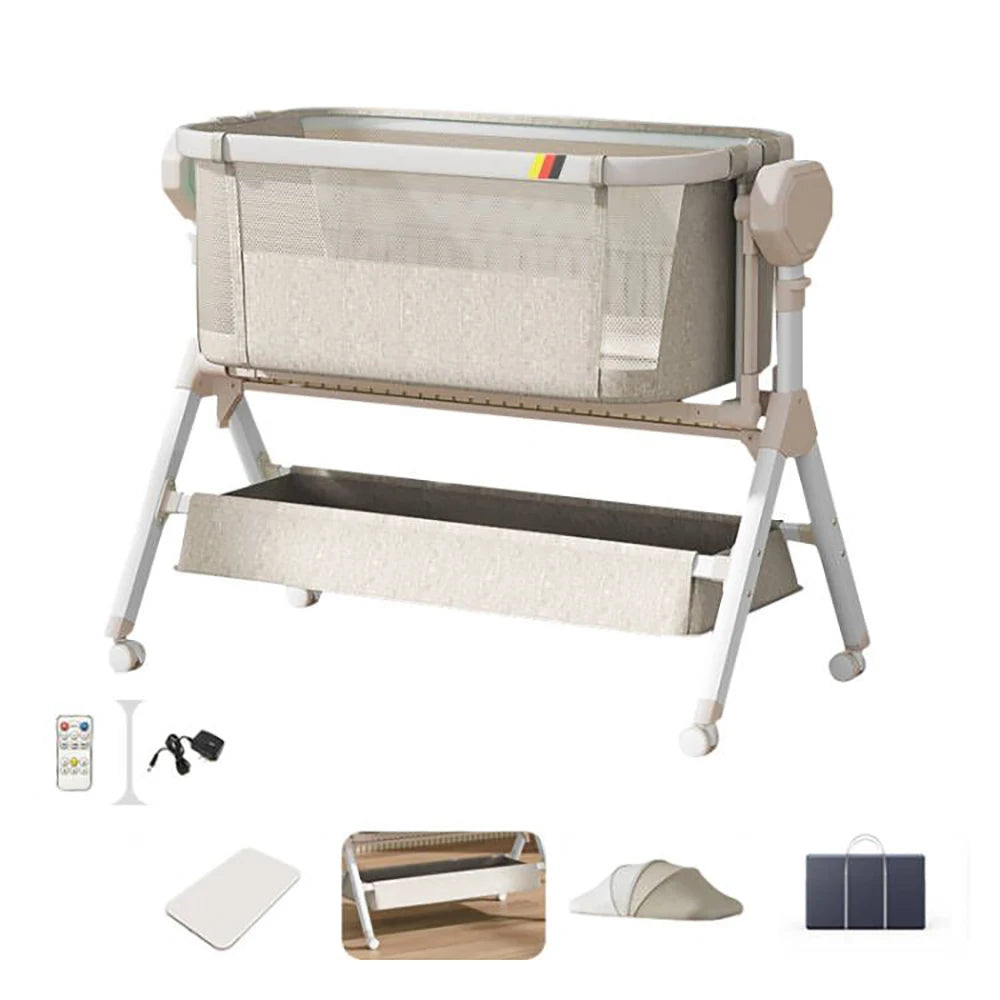 Rocking Baby Bassinet Portable Co Sleeper Cradle Bed