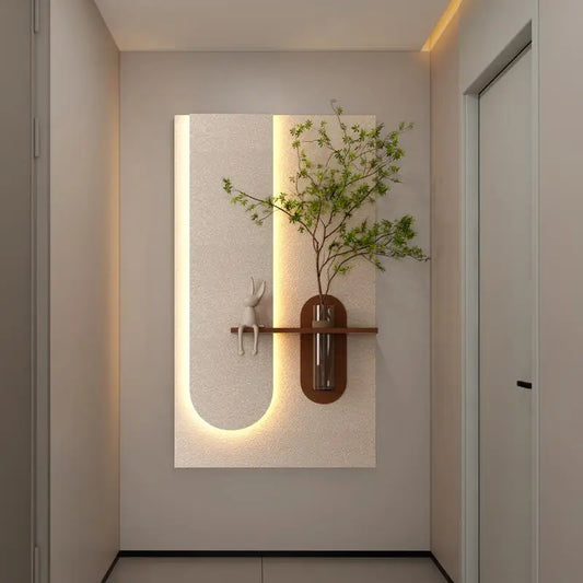 Adjustable LED Wall Decor With Remote And Rabbit Sculpture