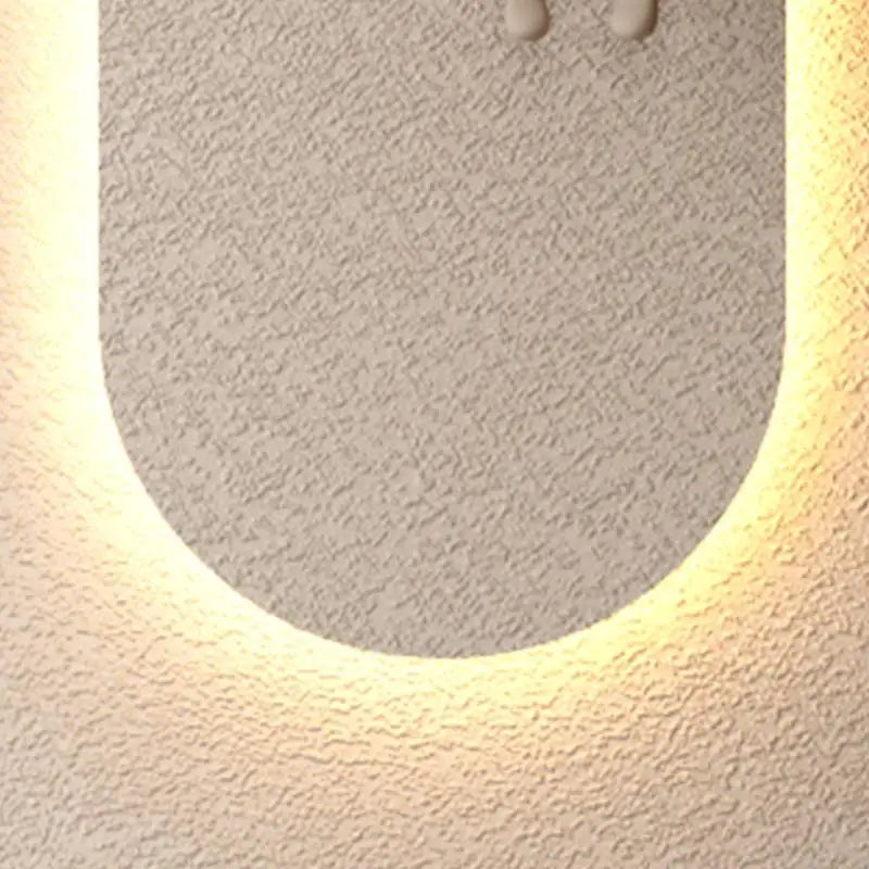 Adjustable LED Wall Decor With Remote And Rabbit Sculpture