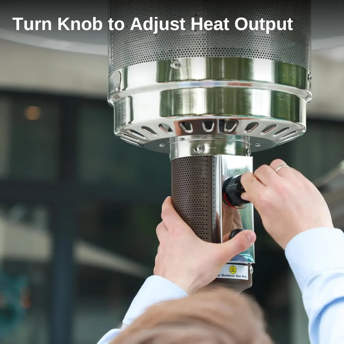 XMSJH 48000 BTU Patio Heater With Round Table Design