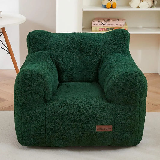 Kids Sherpa Bean Bag Chair Cozy Boucle Toddler Sofa for Girls and Boys