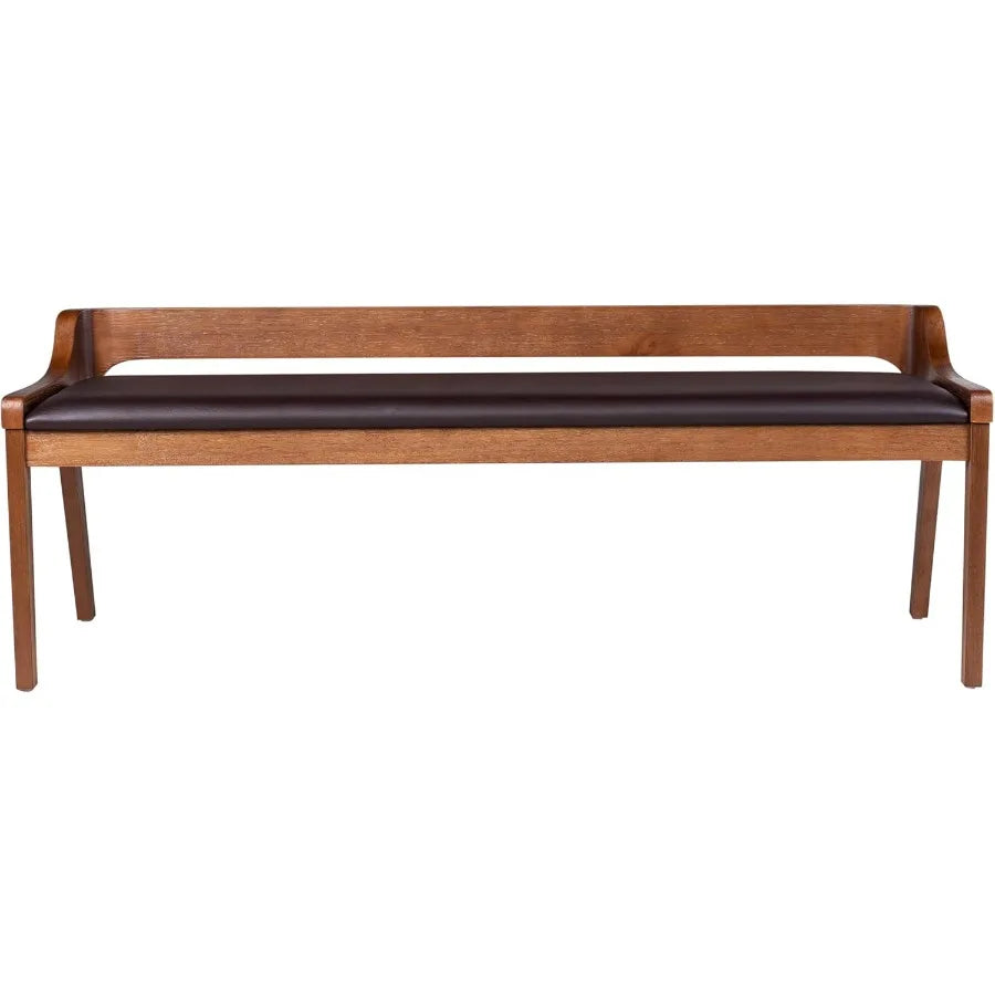 Rasmus Dining Bench Wire Brush Finish Assembly Required