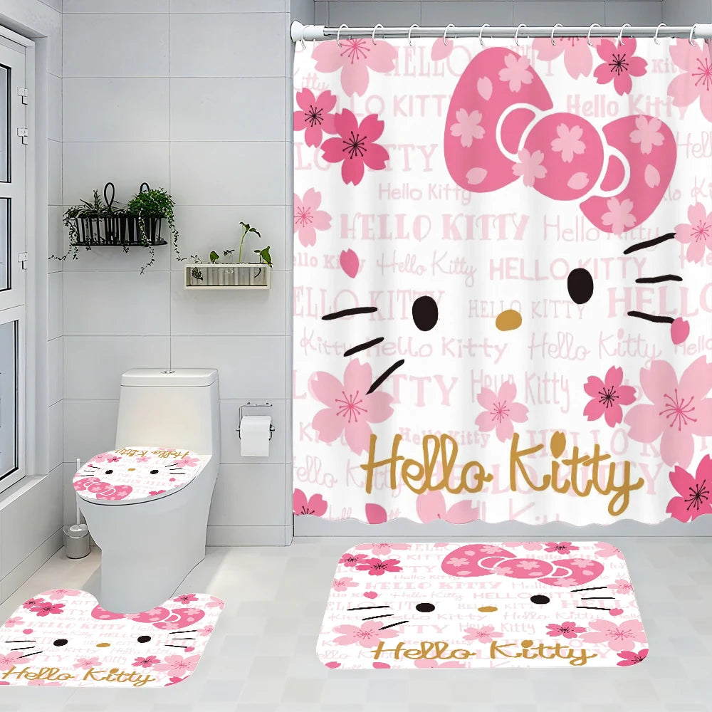 MINISOC Hello Kitty Bathroom Four Piece Kit Set Essentials