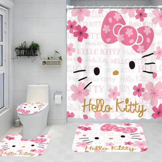 MINISOC Hello Kitty Bathroom Four Piece Kit Set Essentials