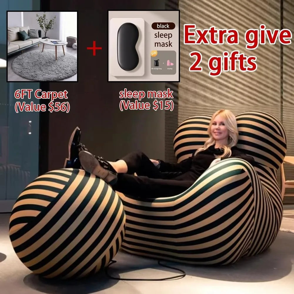 Light Luxury Modern Designer Lazy Sofa for Living Room and Balcony Relaxation