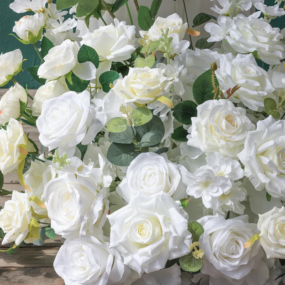Rose Eucalyptus Artificial Flower Arrangement for Baby Shower Backdrops