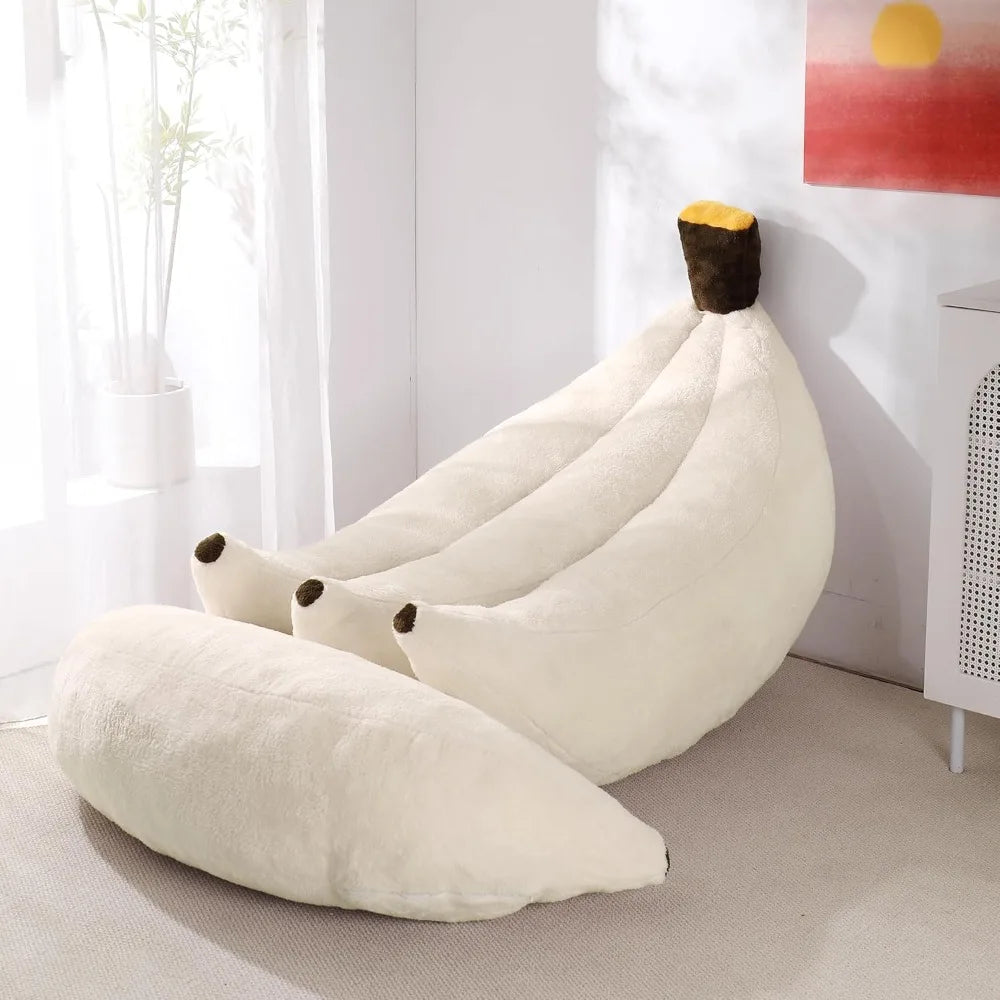 DAFIFY Bean Bag Chair With Ottoman Floor Lounger