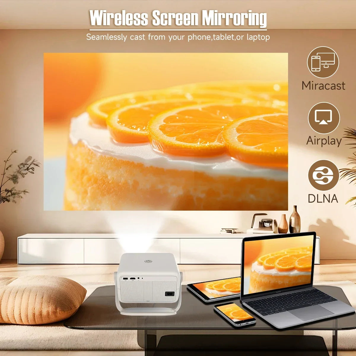 Magcubic 650 ANSI Projector 4K Native Auto Focus Android