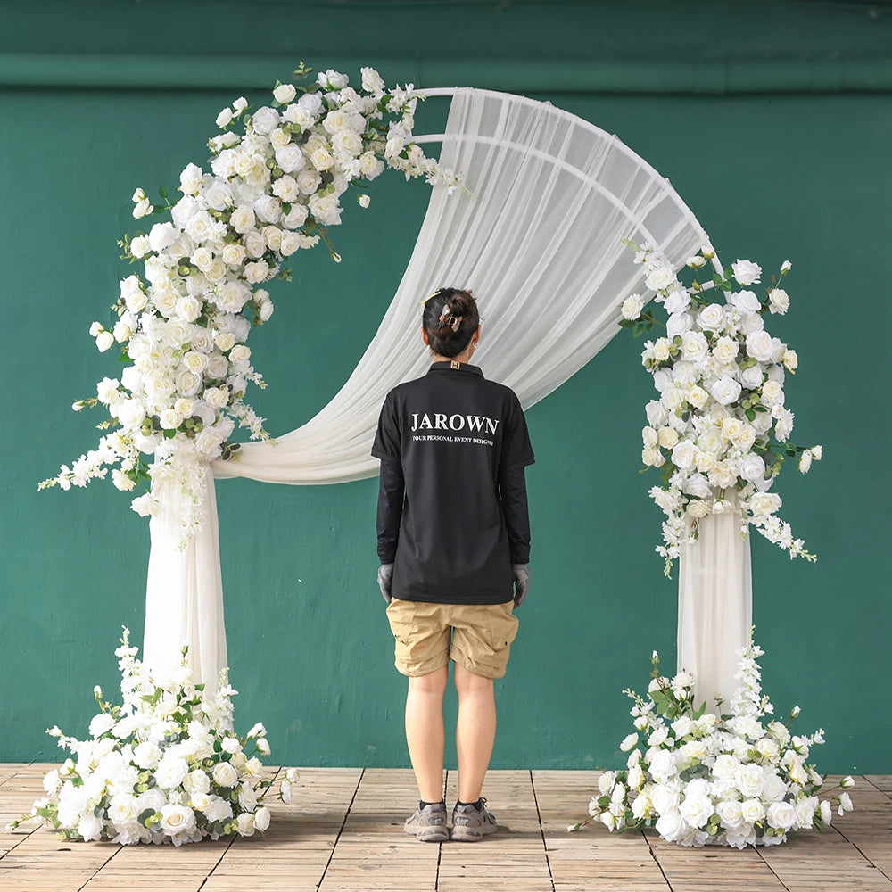Rose Eucalyptus Artificial Flower Arrangement for Baby Shower Backdrops