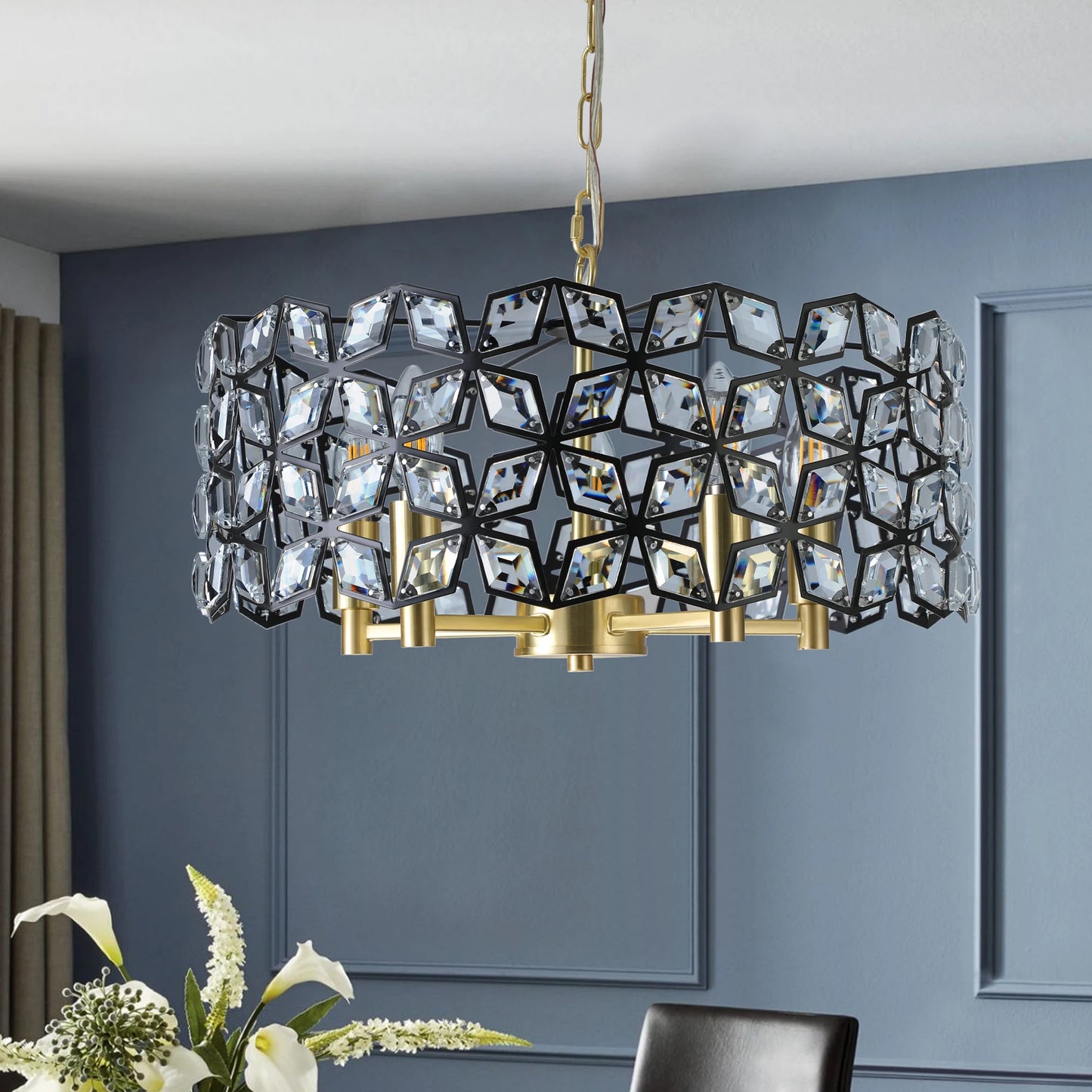 ARLGSITE Luxury Crystal Chandelier Pendant Light Fixture