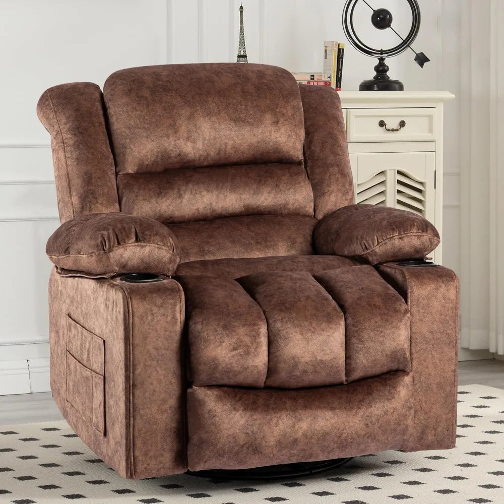 MKDK Modern Recliner Rocker 360 Degree Swivel Lounge