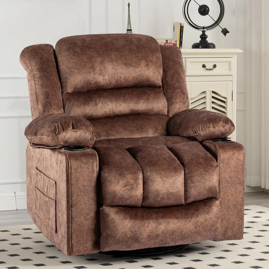 MKDK Modern Recliner Rocker 360 Degree Swivel Lounge