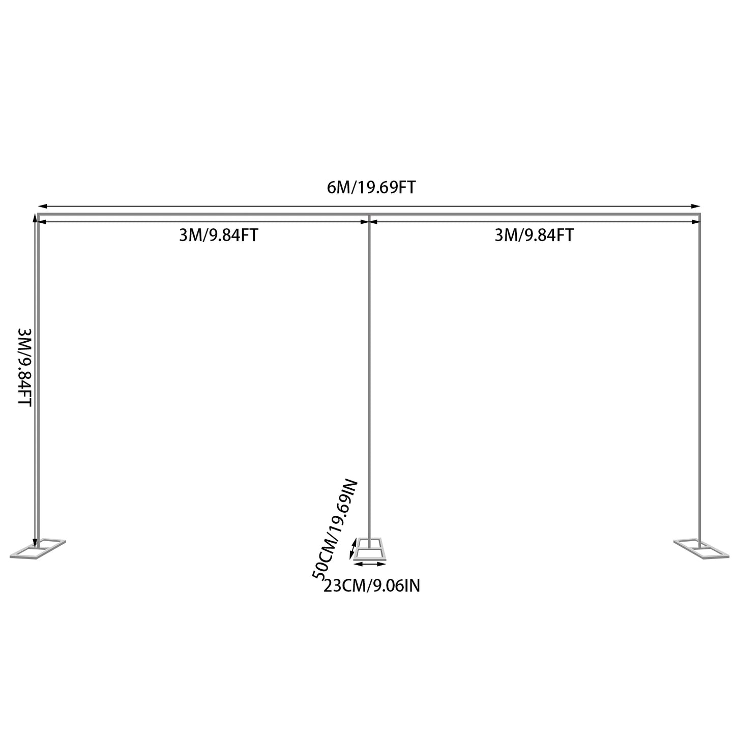 Wedding Arch Stand Metal Backdrop Holder For Flowers