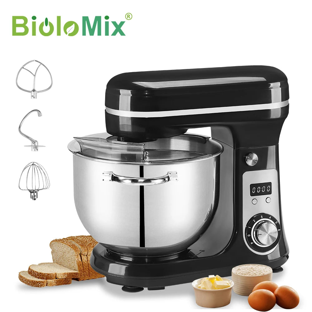 Biolomix Stand Mixer With Dough Hook, Whisk And Beater