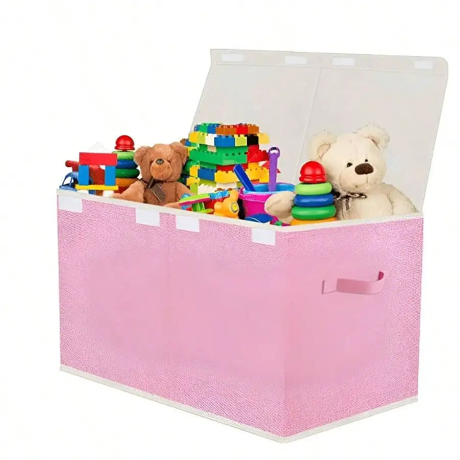 Hign-Concerned Large Collapsible Toy Box With Lid Storage
