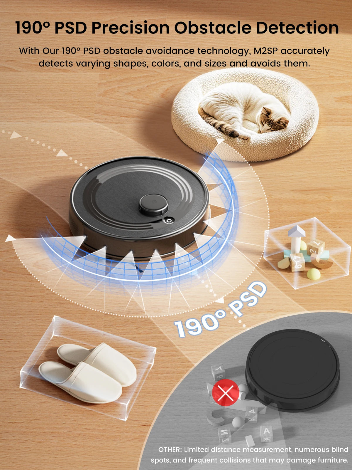 Lefant M2S Pro Robot Vacuum Cleaner With Mapping 10000Pa