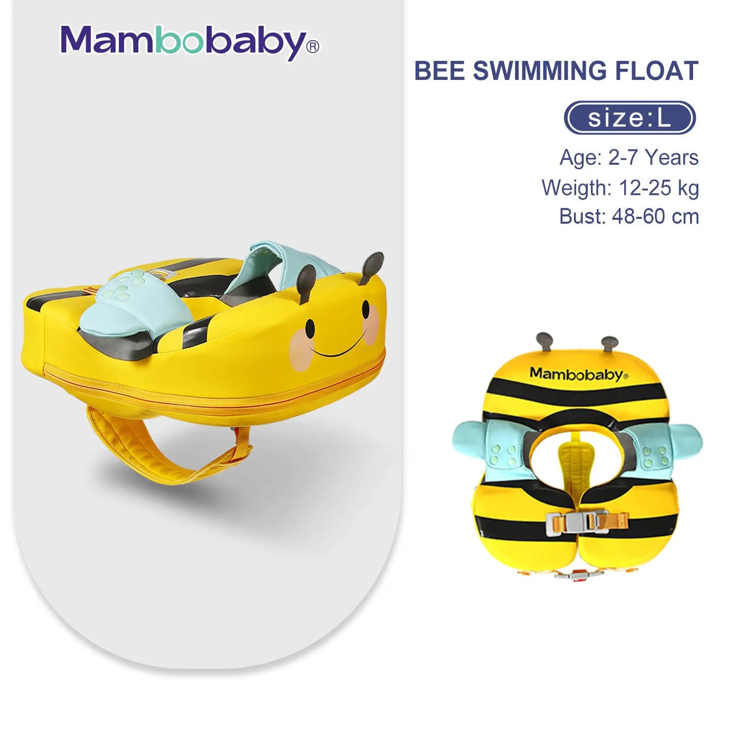 Mambobaby Baby Float With Sunshade And Crotch Strap