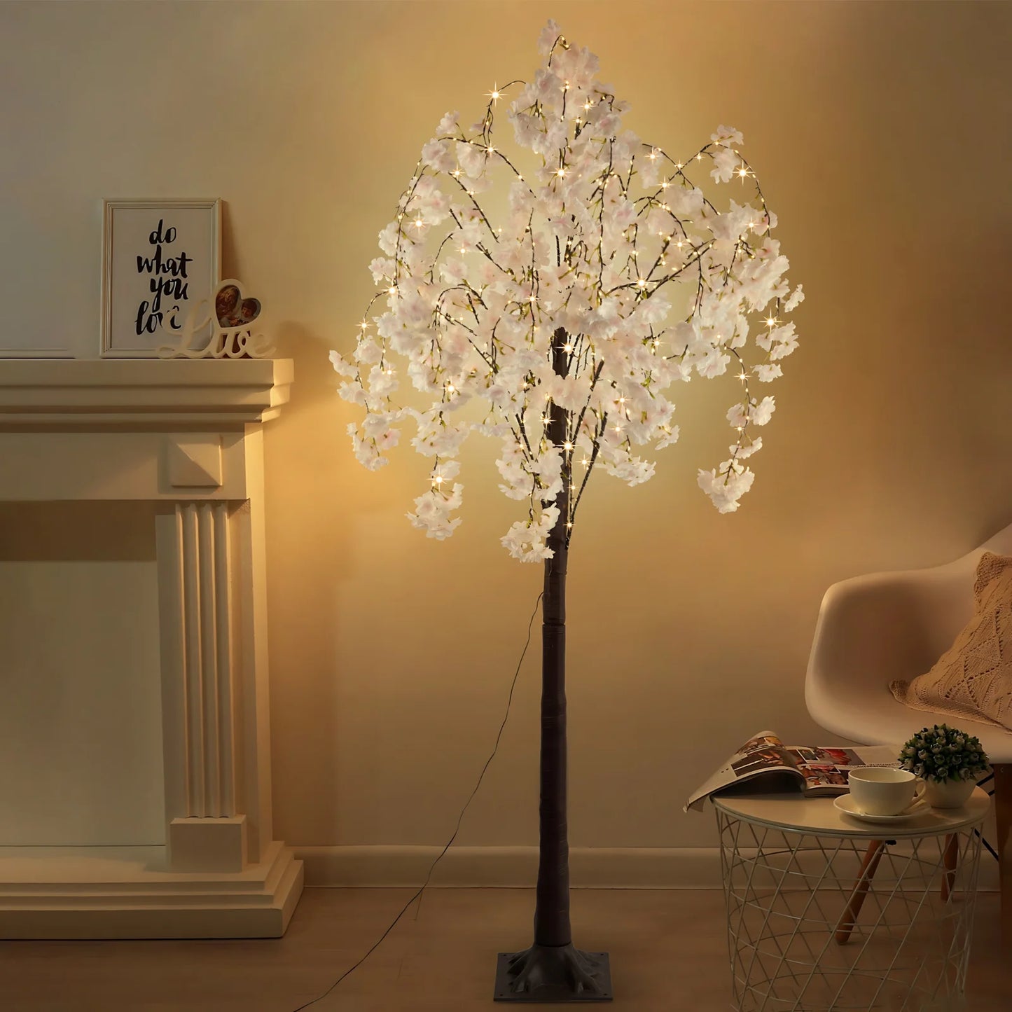 Cherry Blossom Tree Light LED Floor Lamp For Interiors