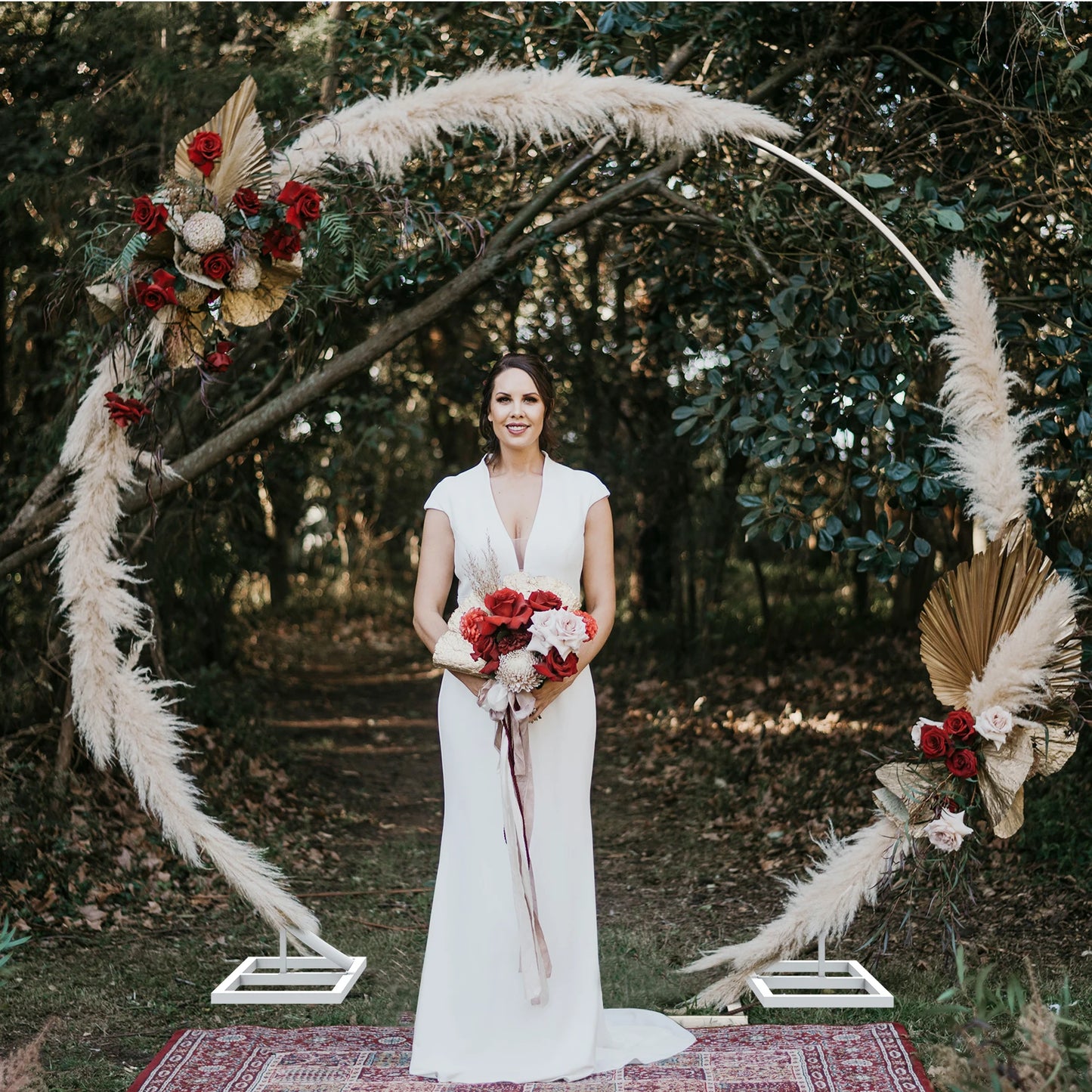 Nonecn Round Arch Backdrop Stand Metal Wedding Frame