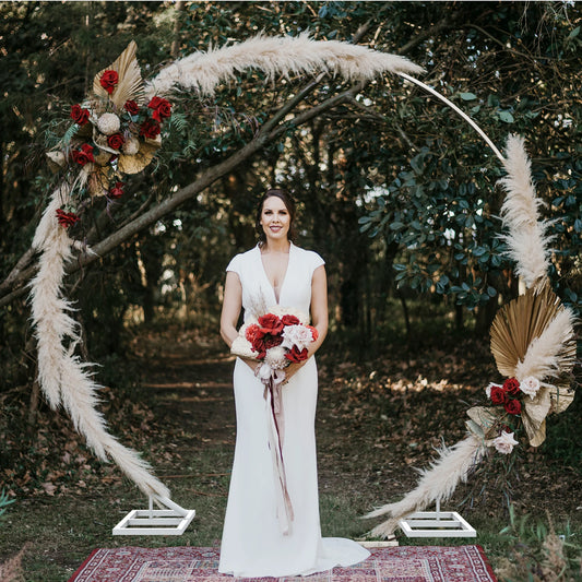 Nonecn Round Arch Backdrop Stand Metal Wedding Frame
