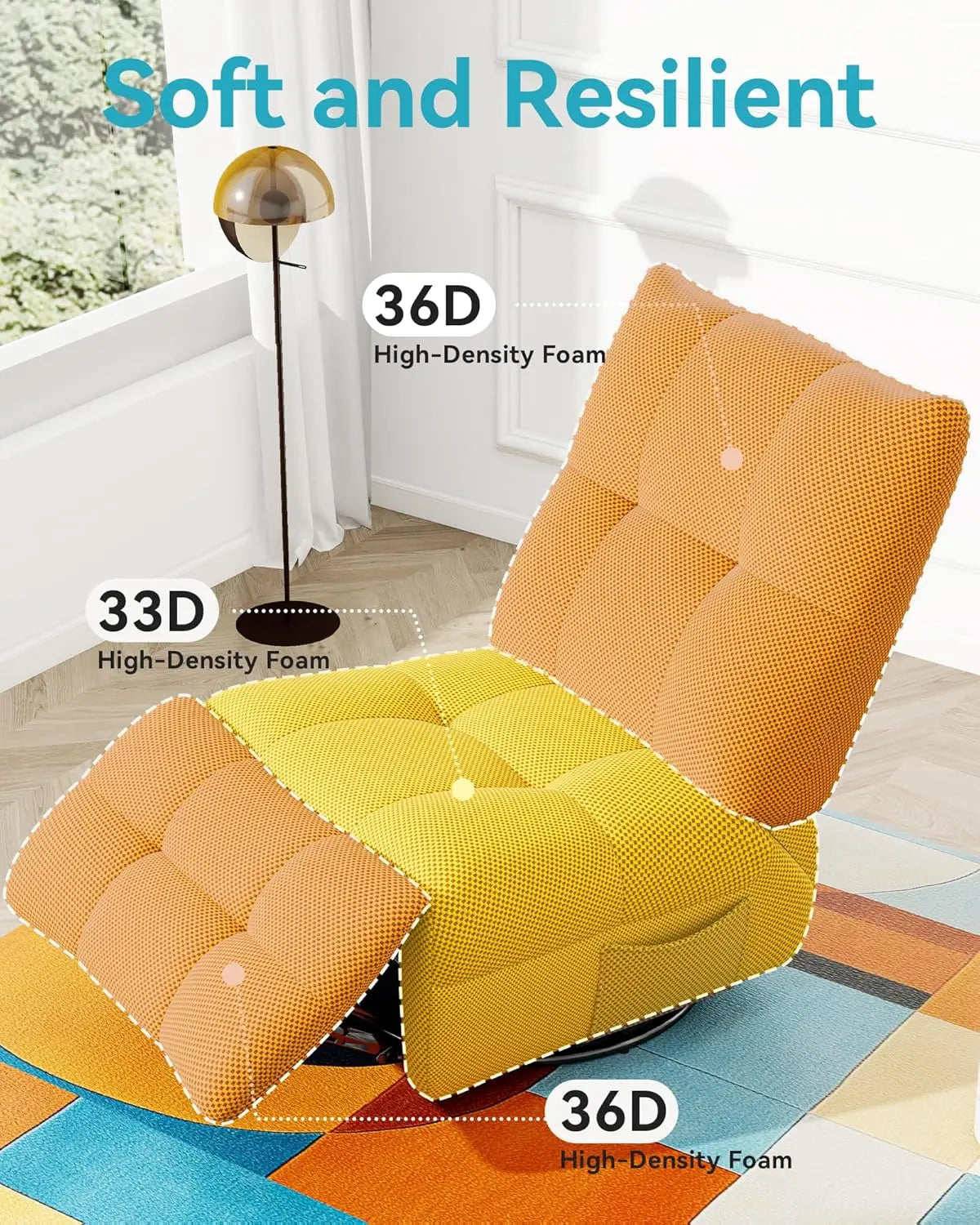 HOTEEL 360 Degree Swivel Recliner Chair For Living Room