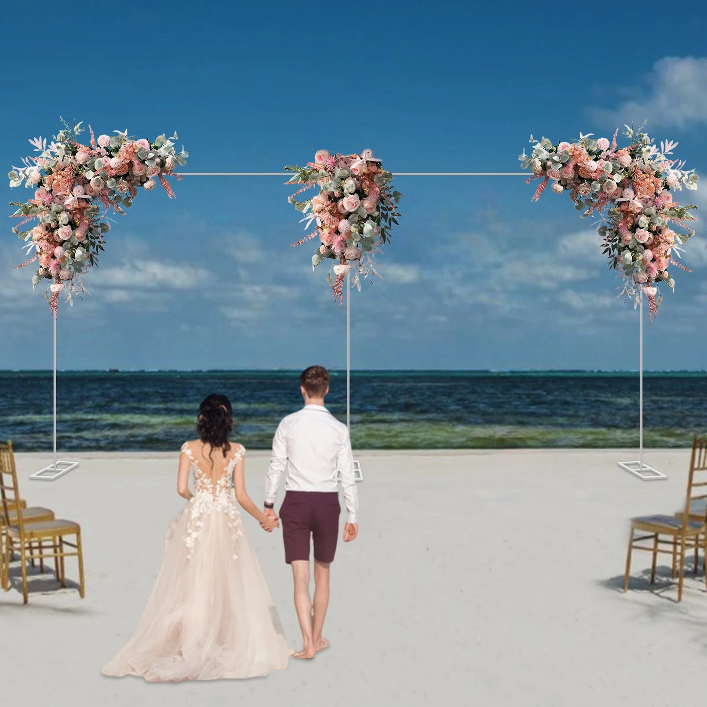 Wedding Arch Stand Metal Backdrop Holder For Flowers