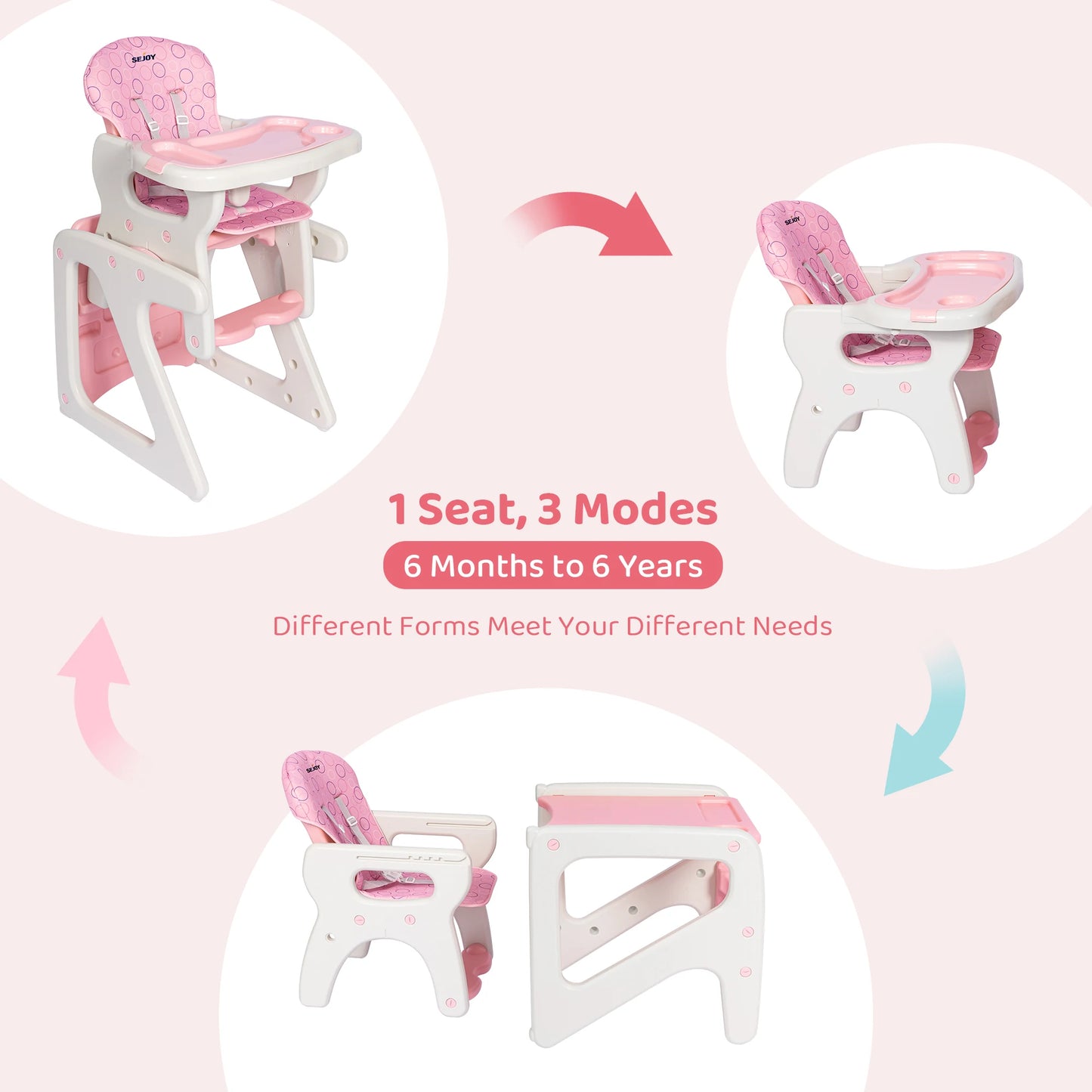 Devine In And Out Adjustable Baby High Chair Safe Quality
