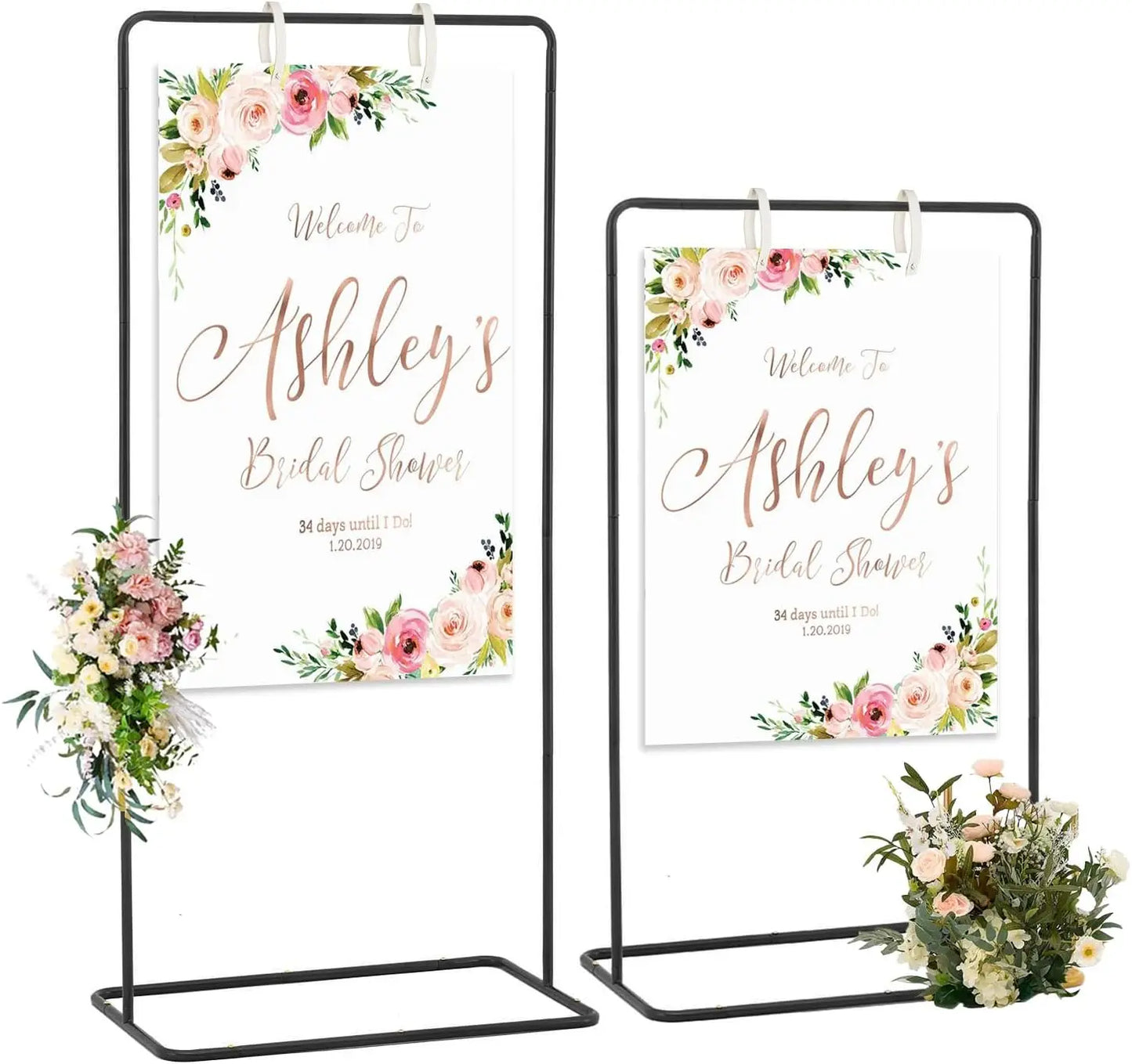 Hign-concerned Superpremium Wedding Welcome Sign Display Stand Durable Exhibition