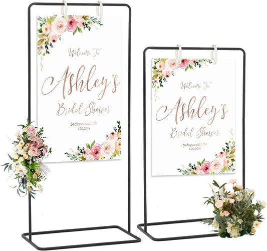 Hign-concerned Superpremium Wedding Welcome Sign Display Stand Durable Exhibition