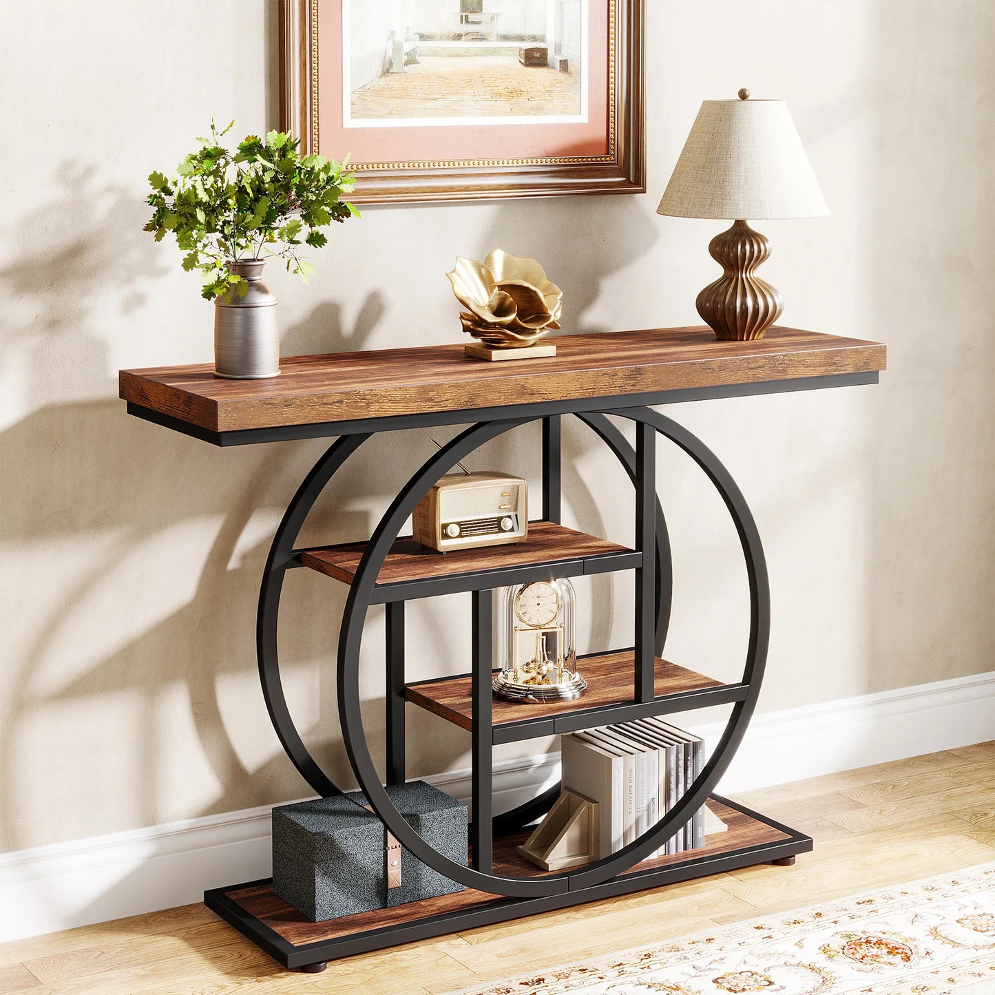 Tribesigns Console Table 4 Tier Entryway Sofa Table