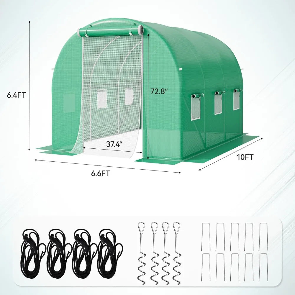 Heavy Duty Walk-In Greenhouse For Outdoor Gardening