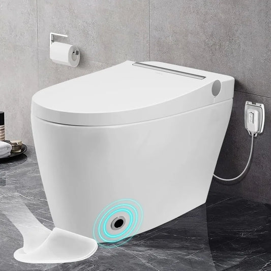 Cosvalve Heated Smart Toilet with Automatic Flush and Foot Sensor Technology