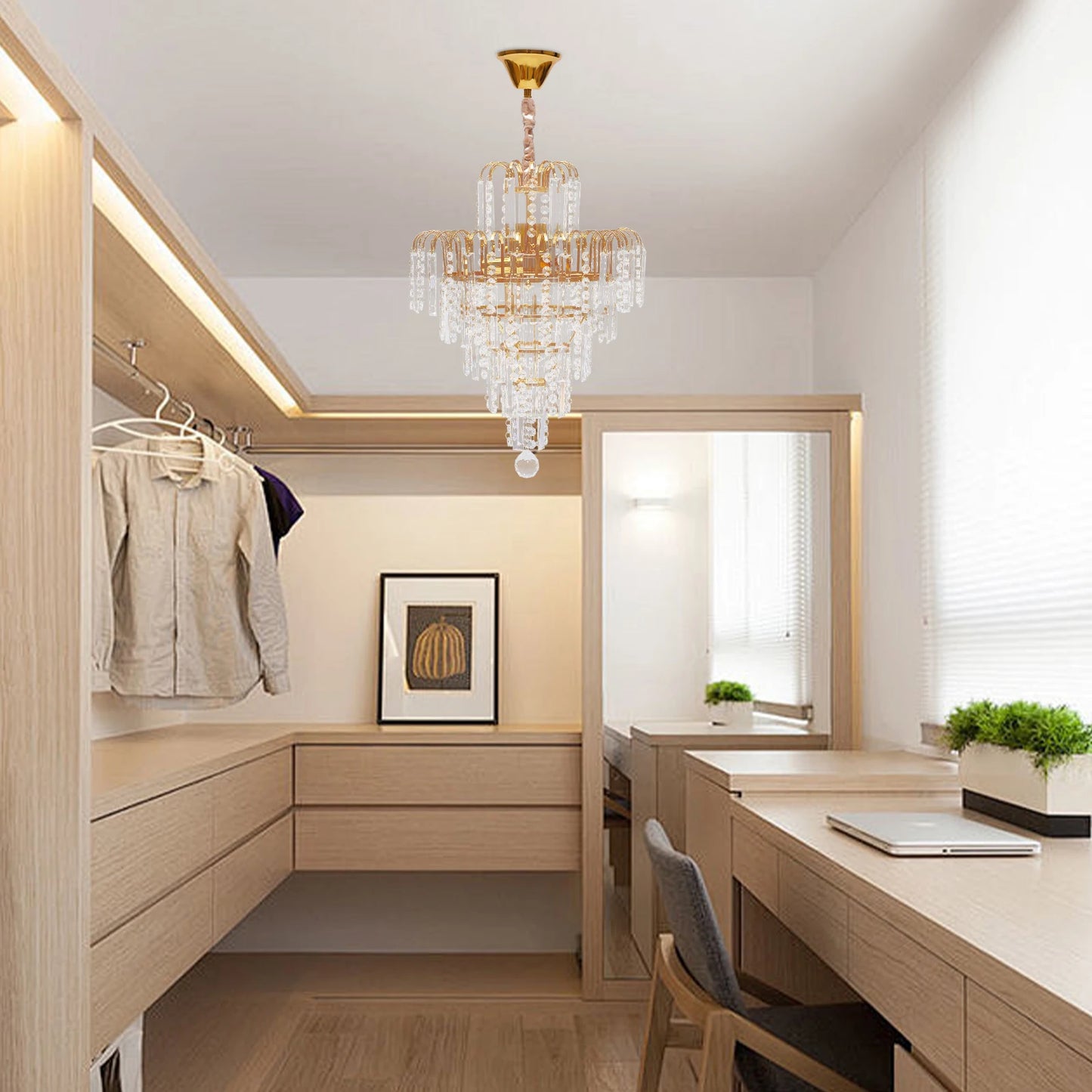 Luxury Crystal Chandelier Ceiling Light Pendant Fixture